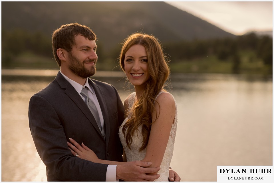 rocky mountain national park elopement wedding rmnp happy newlyweds