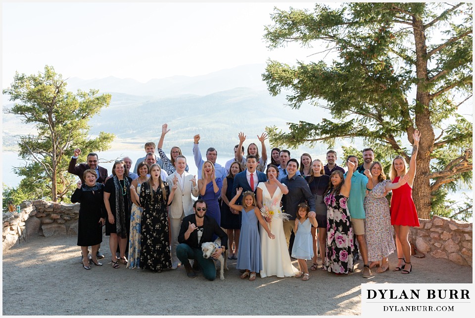sapphire point overlook elopement wedding entire guests photo