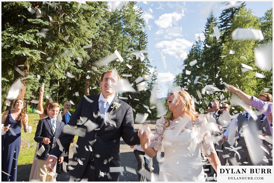 silverpick lodge wedding durango colorado confetti