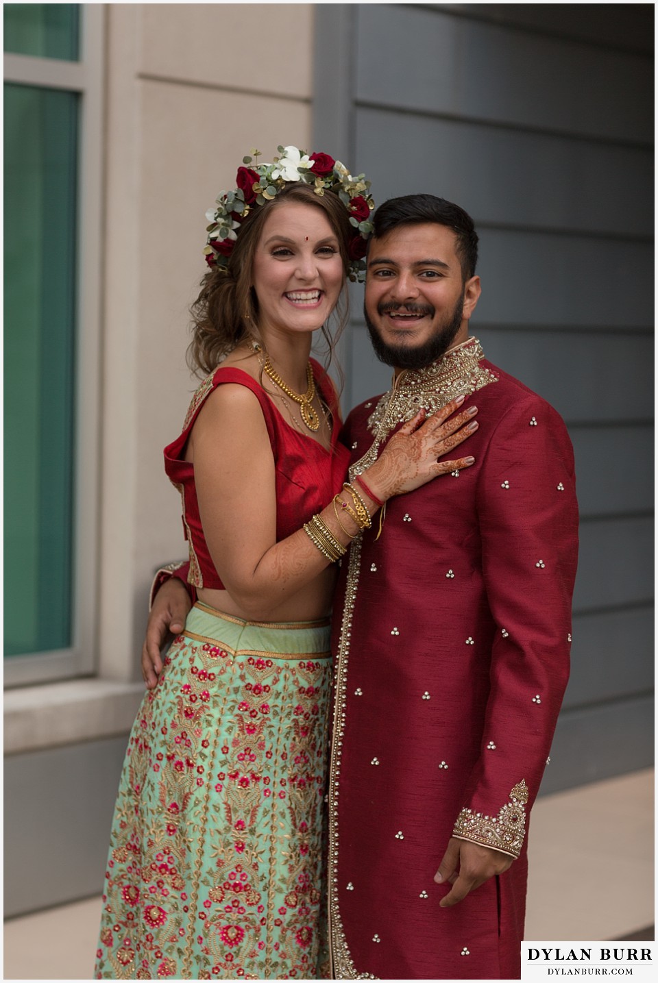hyatt regency downtown denver indian wedding garba couple