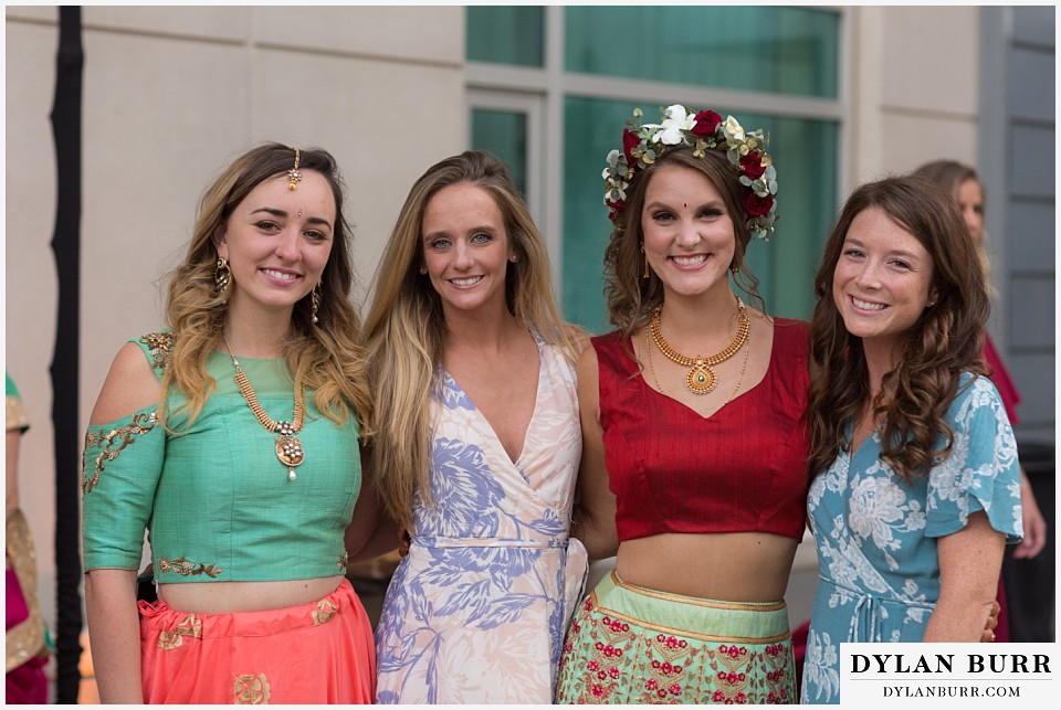 hyatt regency downtown denver indian wedding garba brittney and friends