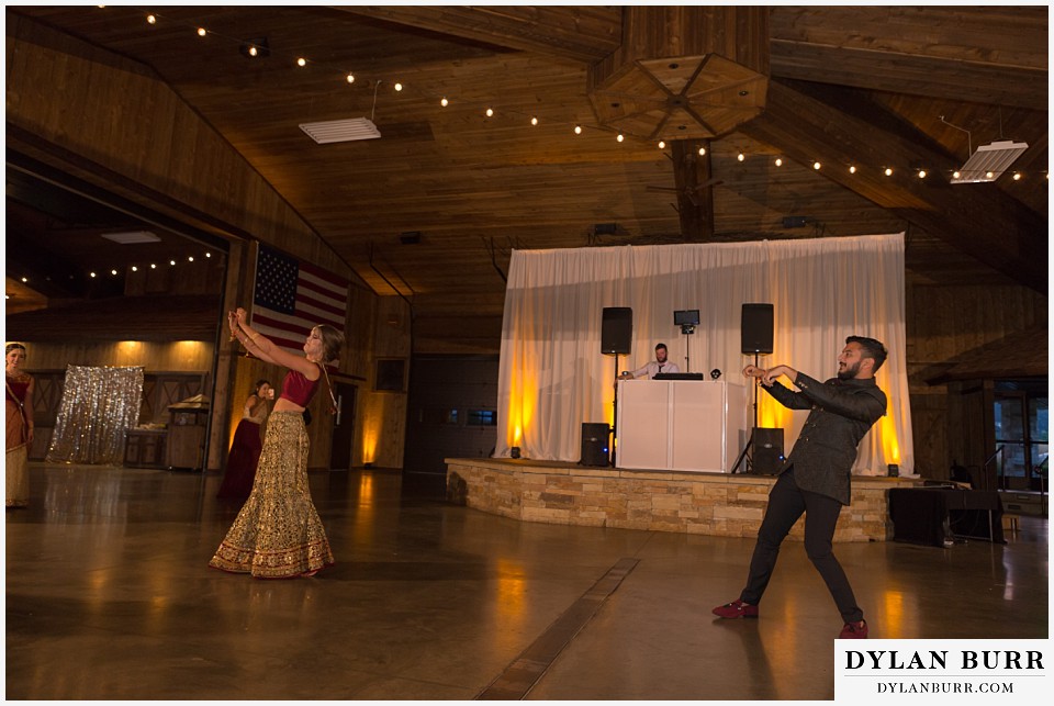 spruce mountain ranch wedding indian wedding bride and grooms first dance changing it up
