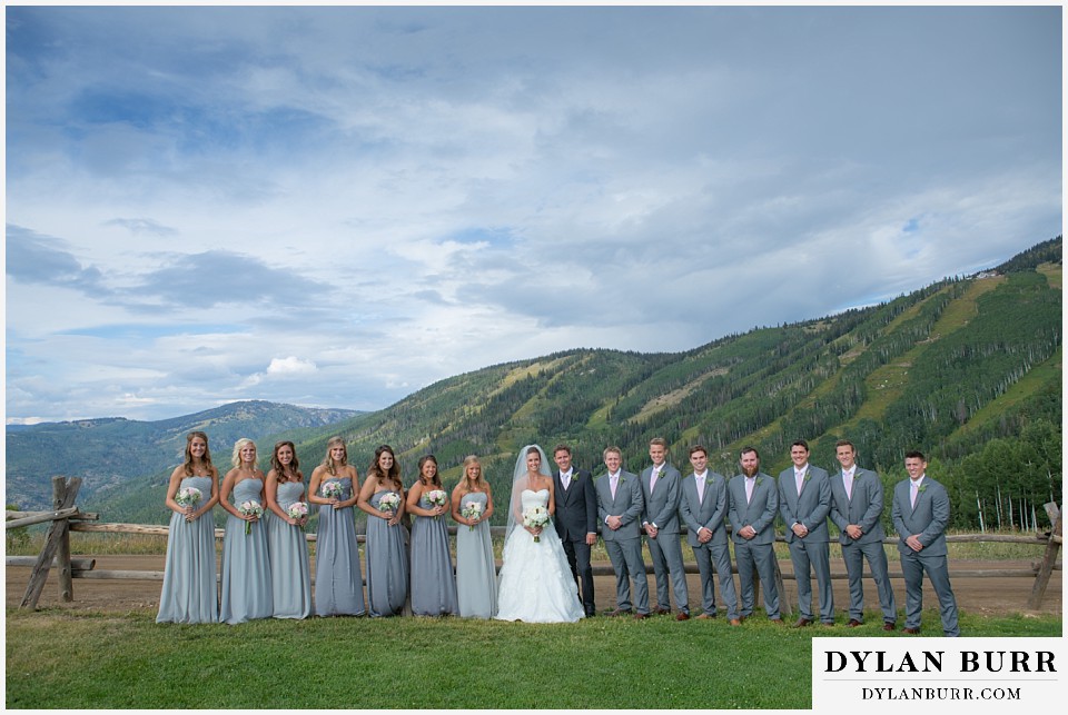 steamboat mountain weddings colorado bridal party in mountains