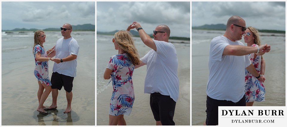 tamarindo beach costa rica photo session couple dancing on beach