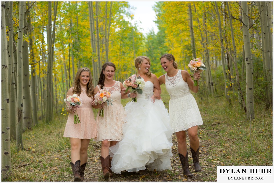 coloado wedding venues silverpick lodge bridemaids