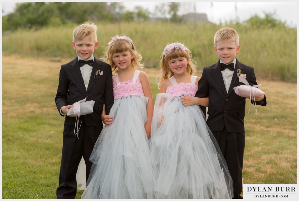 denver wedding photographer vista at applewood flower girls ring bearer