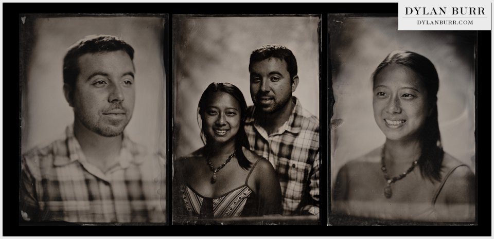 wedding tintype wet plate collodion portrait