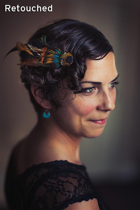 bridesmaids peacock headpiece