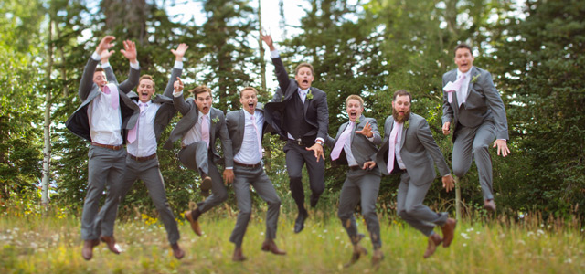 groomsmen-goofy-jumping-steamboat-springs-mountain